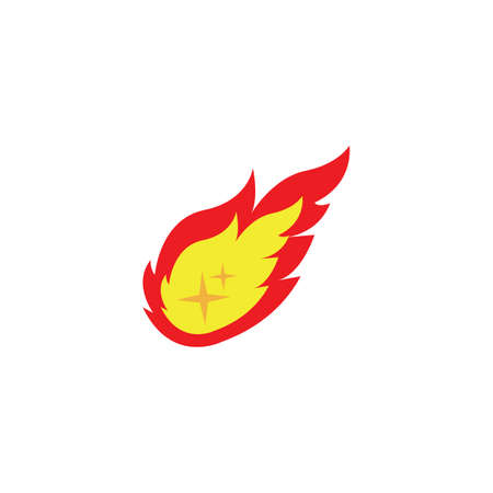 meteor vector icon illustration design templateのイラスト素材