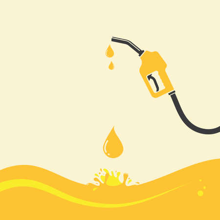 gasoline nozzle vector icon illustration design templateのイラスト素材