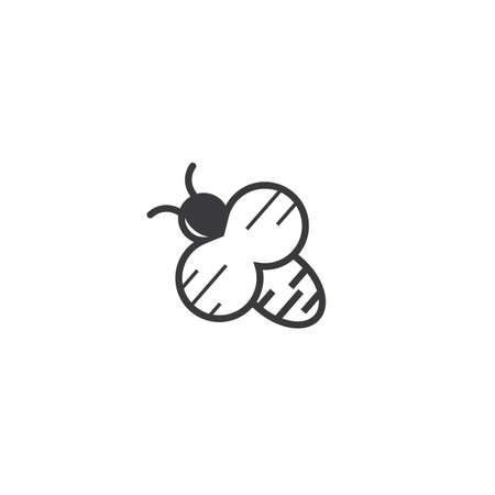 honey Bee Template vector illustration designのイラスト素材