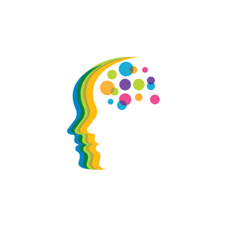 brain head vector illustration design templateのイラスト素材