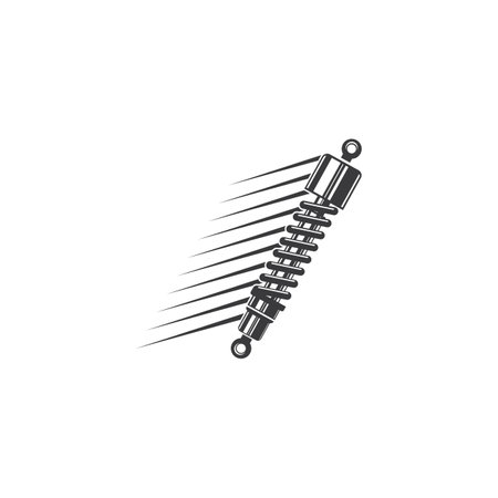 shock absorber icon vector illustration design templateのイラスト素材