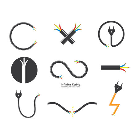 electric cable icon vector illustration design templateのイラスト素材