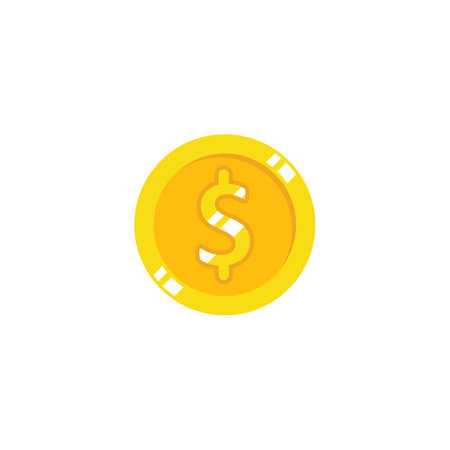 golden coin money  icon vector illustration designのイラスト素材