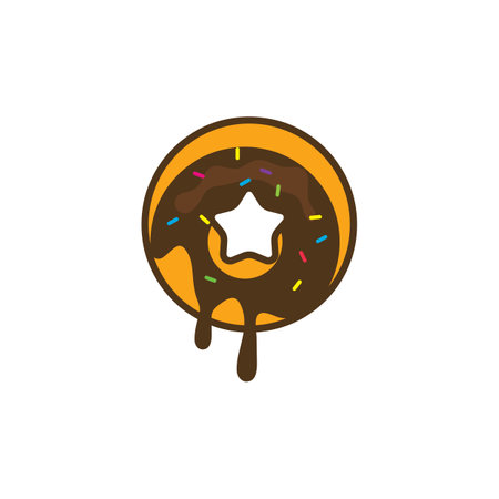 donuts vector,icon,logo illustration designのイラスト素材