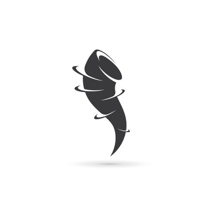 tornado vector icon illustration design templateのイラスト素材