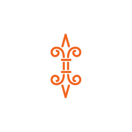 fleur de lis icon vector illustration design templateのイラスト素材