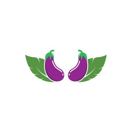 egg plant icon vetor illustration design templateのイラスト素材