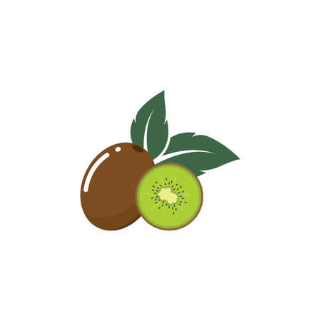 kiwi fruit icon vector illustration design templateのイラスト素材