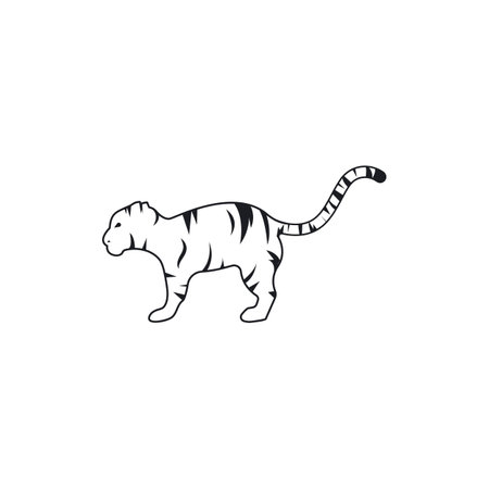 tiger baby  icon vector illustration design templateのイラスト素材