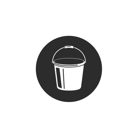 bucket icon vector illustration design template webのイラスト素材