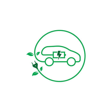 electric car icon vector illustration design templateのイラスト素材