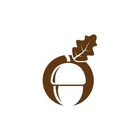 oak acorn vector illustration design templateのイラスト素材