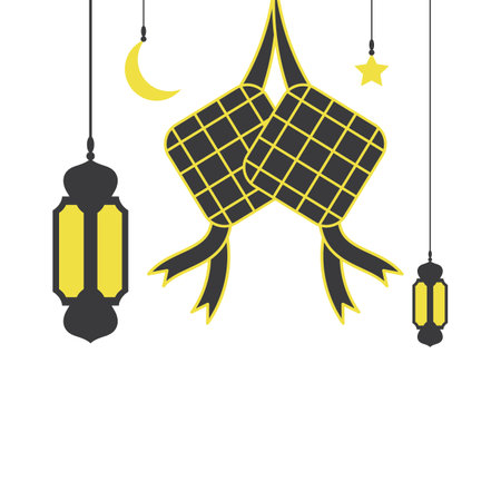 eid mubarak icon vector illustration design template webのイラスト素材