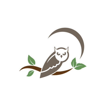 owl icon vector illustration designのイラスト素材