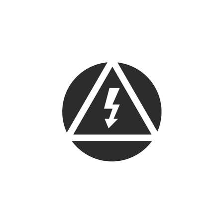 hight voltage icon vector illustration designのイラスト素材
