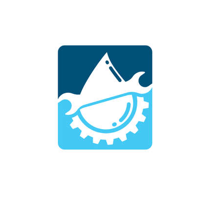 plumbing vector illustration icon design template webのイラスト素材