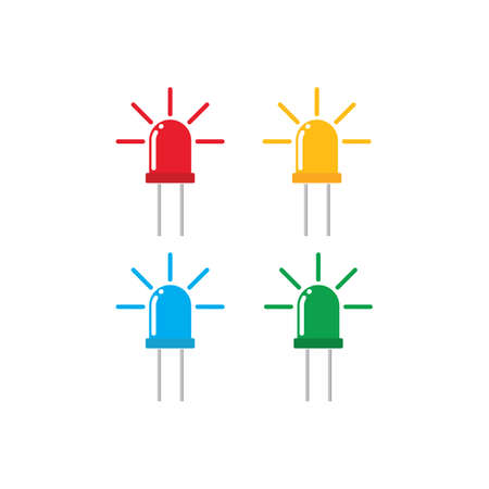 led light icon vector sign design template webのイラスト素材
