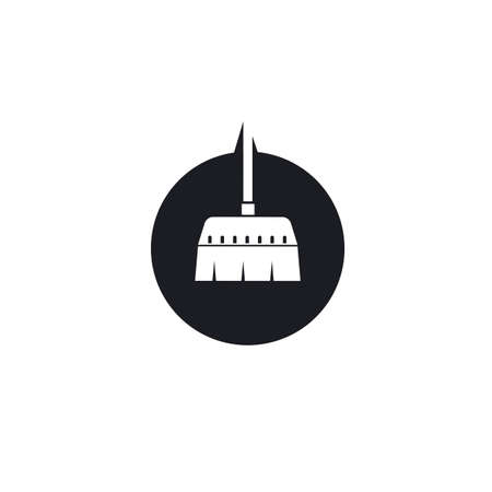 broom illustration vector template,symbol of cleaner designのイラスト素材