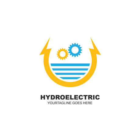 hydro electric power icon vector illustration concept designのイラスト素材