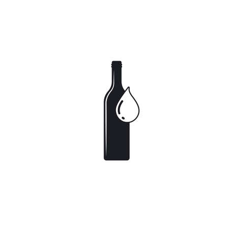 water drop  bottle icon vector illustration design templateのイラスト素材