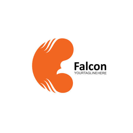 abstract Falcon Eagle Bird Template vector iconのイラスト素材