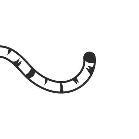 tiger tail icon vector element design template webのイラスト素材
