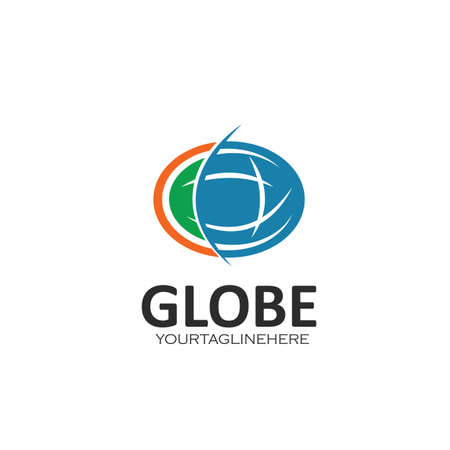globe,global  icon vector design template webのイラスト素材