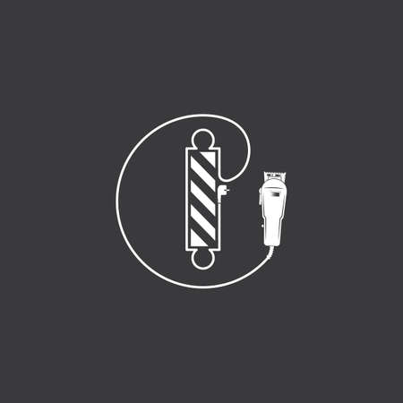 barber shop icon vector icon templateのイラスト素材