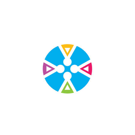 the character of community,network and social people  icon designのイラスト素材