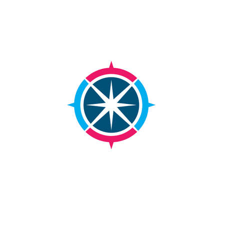 compass icon  vector template illustration designのイラスト素材