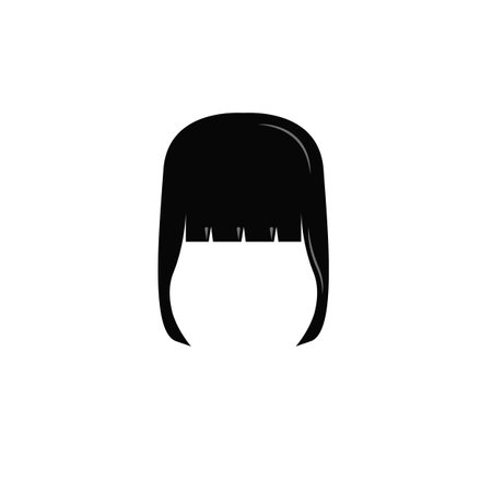 girl and woman hair style element vector illustration concept design templateeのイラスト素材