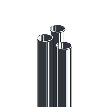 metal pipes vector illustration design web element templateのイラスト素材