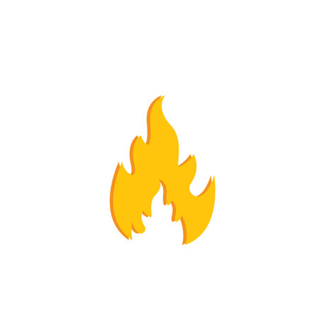 Fire flame  icon vector illustration design templateのイラスト素材