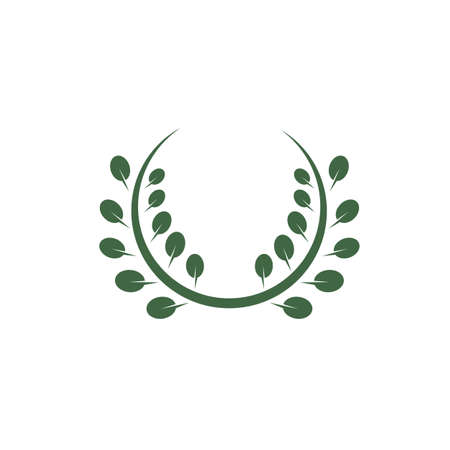 moringa leaf icon vector illustration design template webのイラスト素材