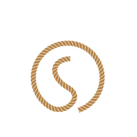 s letter rope vector icon  illustration design templateのイラスト素材