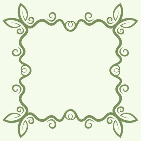 floral frame decoration vector background design templateのイラスト素材