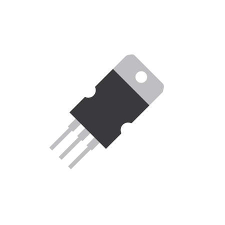 transistor icon vector concept design element templateのイラスト素材