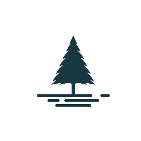 pines tree icon vector illustration design templateのイラスト素材