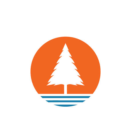 pines tree vector illustration design templateのイラスト素材