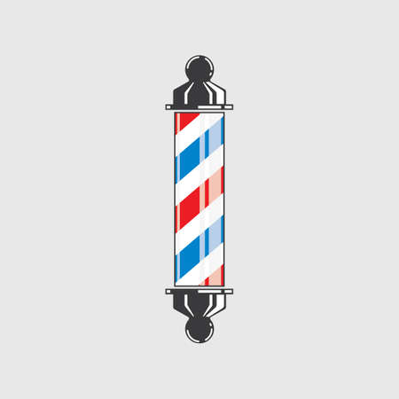 barber pole  icon  vector element templateのイラスト素材