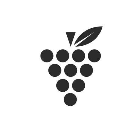 black grape  icon vector illustrtion  templateのイラスト素材