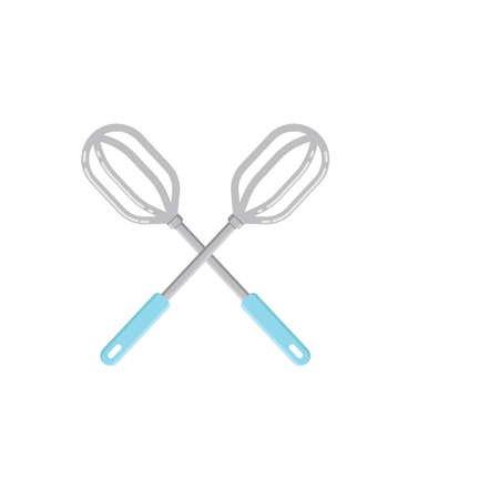 crossed manual hand mixer vector element design template web