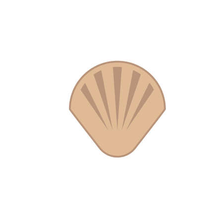 sea shell vector icon illustration concept design webのイラスト素材
