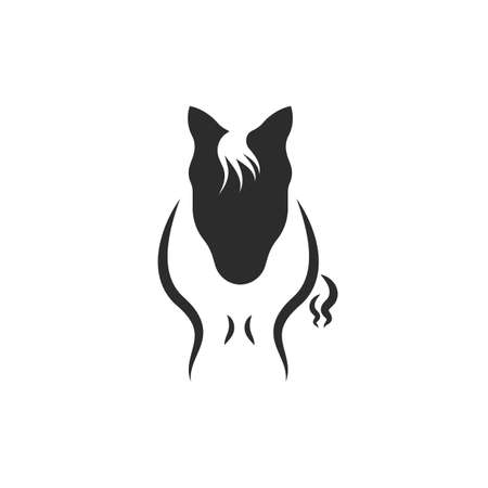 black Horse icon  Vector illustration concept  design templateのイラスト素材