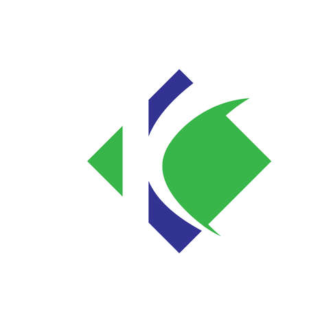 k Letter concept design icon  Vector Illustration template webのイラスト素材