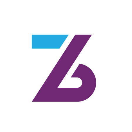 z or zb letter   icon vector illustration concept design template