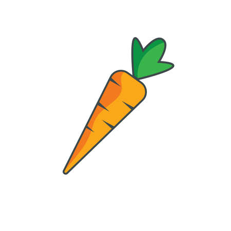 carrot  icon vector illustration design templateのイラスト素材