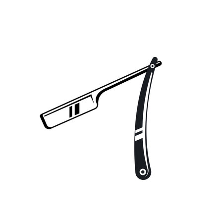 black Razor blade icon vector element design template webのイラスト素材