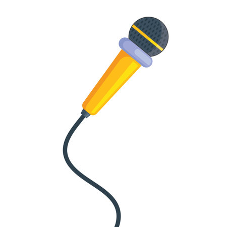 microphone vector element design template webのイラスト素材