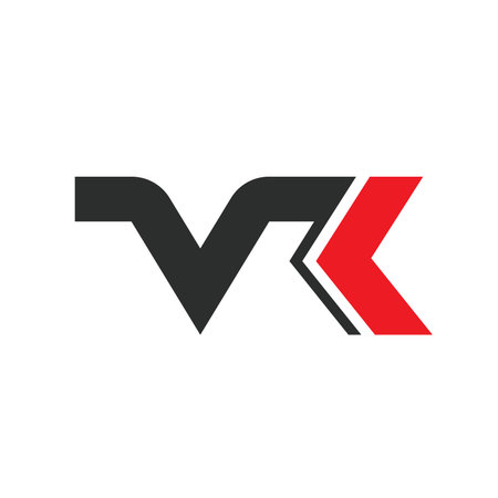 VR letter arrow icon vector concept design web templateのイラスト素材